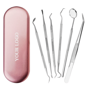 wholesale stainless steel polishing dental mirror dental dentist prepared tool set probe tooth care kit instrument scaler