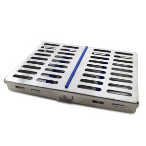 dental sterilization cassette box tray for 10 tools stainless steel autoclavable instrument holder for clinic, medic instrument