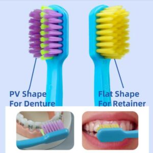 Portable 9-Item Home Use Dental Orthodontic Care Kit Plastic Toothbrush