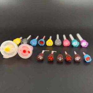 factory direct sale plastic disposable silicone mixing tip precision glue plastic epoxy resin tube dental static mixer