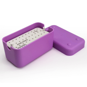 custom 40 holes autoclave plastic dental bur disinfection instrument endo file box