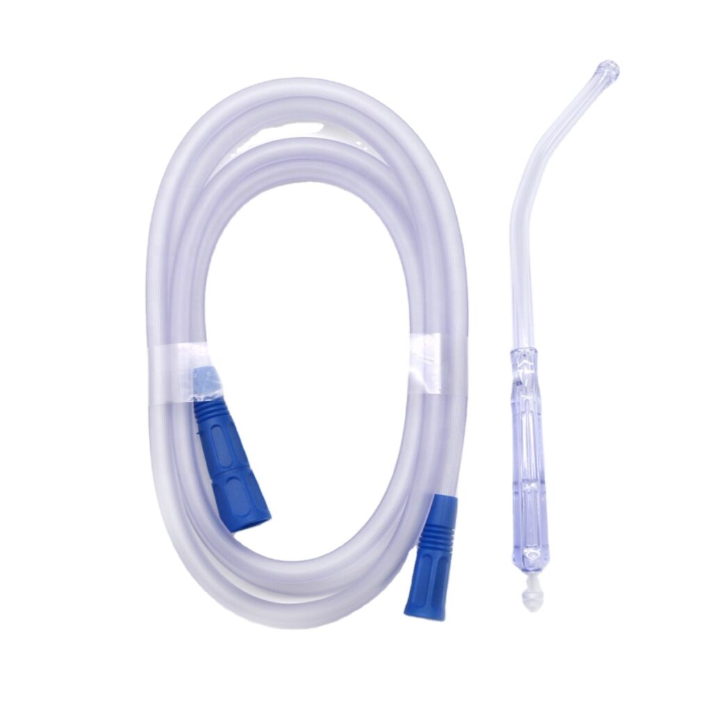 medical disposable yankauer suction tip with blister packaged