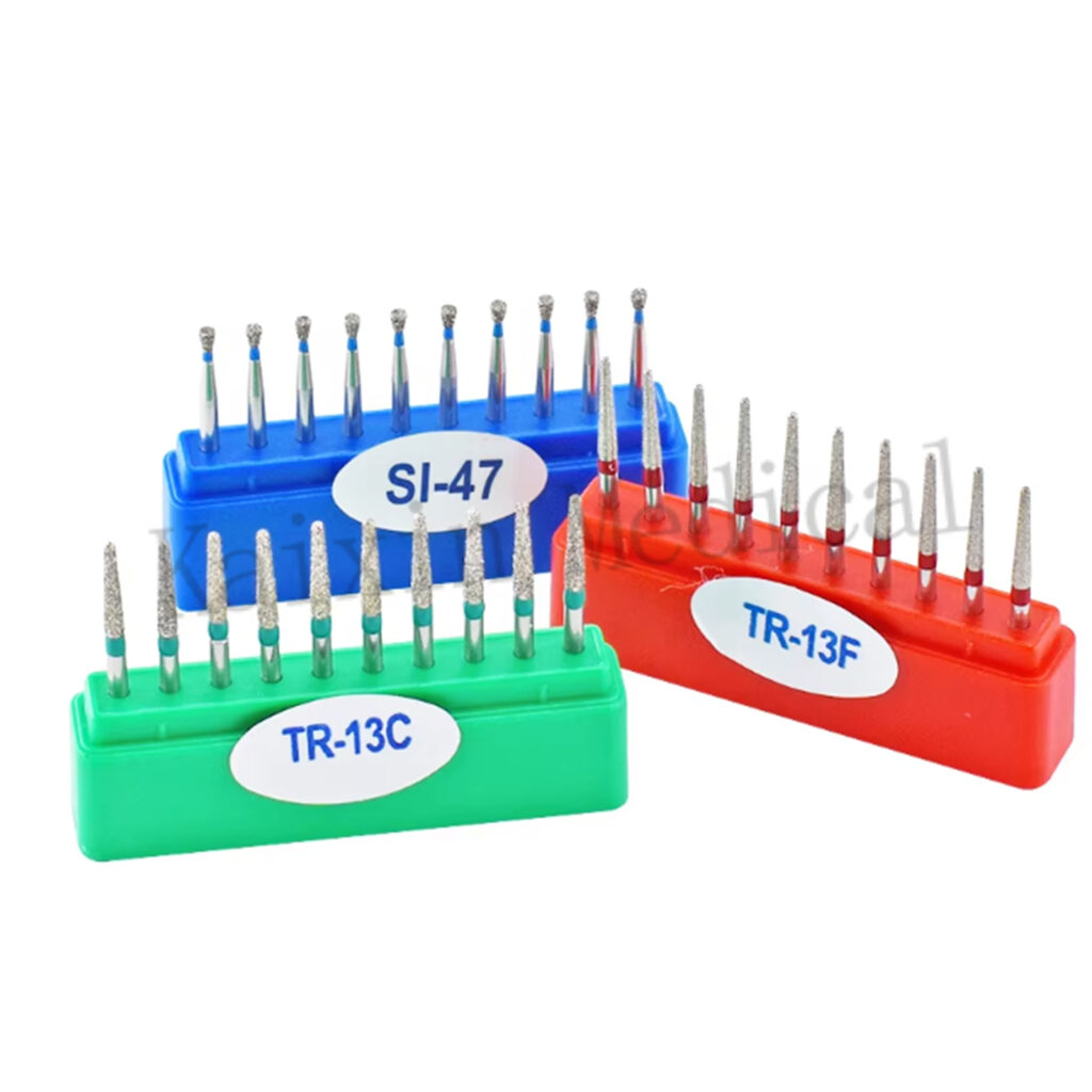 Multi Use Precise Dental Diamond Burs FG Teeth Polishing Kit High Speed Handpiece Tip Diamond Bur