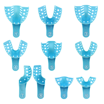 Dental Plastic Impression Trays for Child & Adult (Colored) dental disposable plastic impression trays orthodontic teeth tray