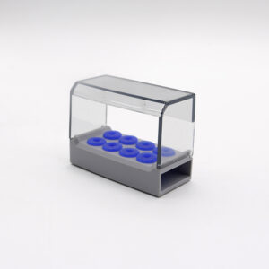 autoclavable dental fg ra burs holder block sterilizer stand 8 holes disinfection station plastic box with silicon