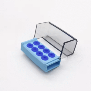 dental autoclavable dental fg ra burs holder block sterilizer stand 8 holes disinfection station plastic box