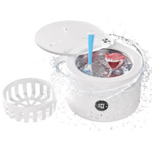New Ultrasonic Denture Cleaning Machine Jewelry Watch Washing Dental False Teeth Aligner Retainer Mouth Guard Ultrasonic Cleaner