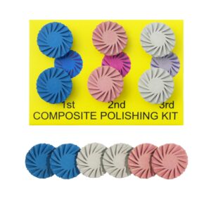 composite polishing kit ra shank rubber diamond polisher for teeth polishing
