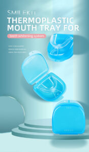 eva thermoforming dental oral hygiene teeth whitening trays bleaching tooth whitener mouth guard care