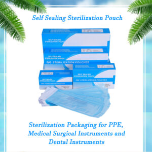 oem hot sale medical disposable autoclave self sealing sterilization pouches