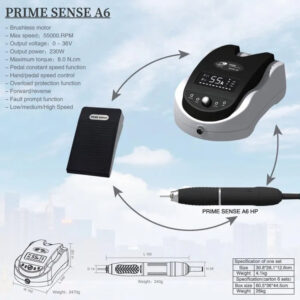 rhjc prime sense a6 55000rpm electric brushless micromotor dental lab high speed jewelry polishing engraving machine polisher