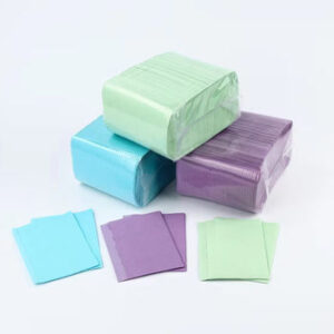 Disposable Dental Pads Oral Drapes Multi-Color Non Tie Drapes Dental Bibs Waterproof Stain Resistant Paper Bibs