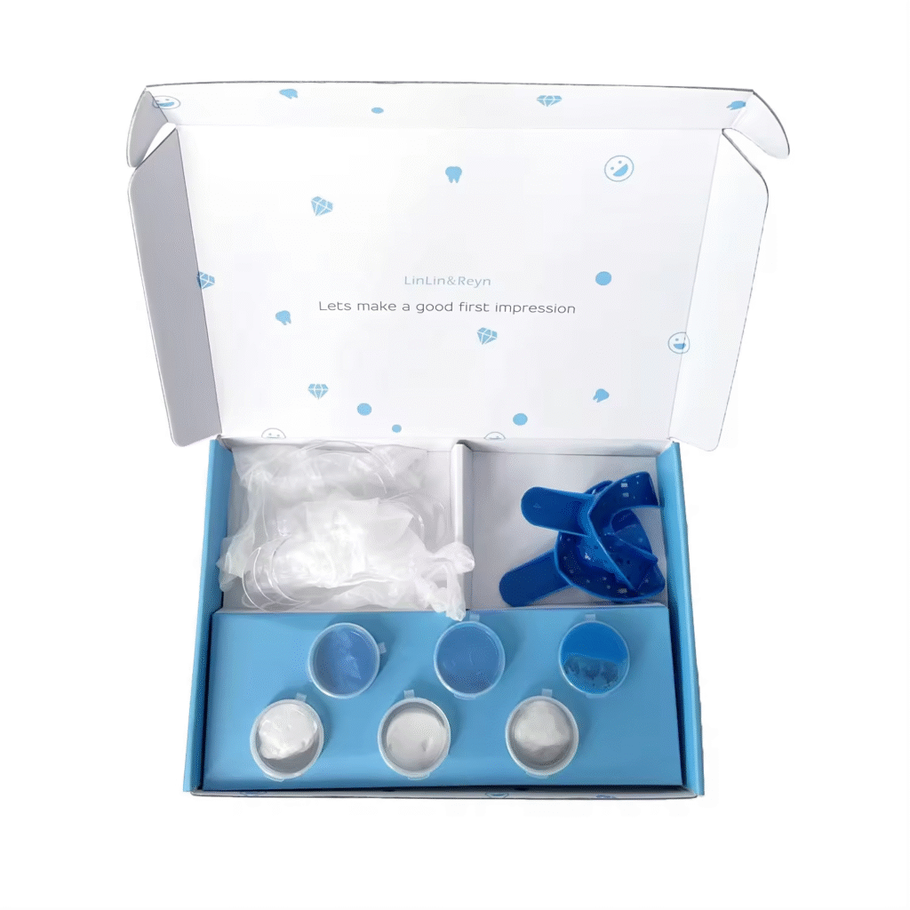 new design multi purpose teeth whitening accessories dental steel disposable impression trays mold tooth whitening kit