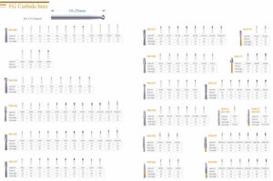 dental new fg/ra tungsten carbide burs high low speed handpiece steel grinding head ball drill split drill contra angle drill