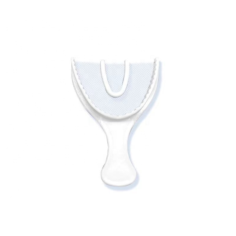 disposable dental impression bite tray bite registration triple tray type full arch/bite tray nylon mesh