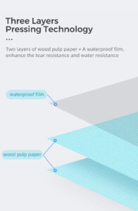 high quality 3 ply disposable dental bibs custom tattoo 13" x 18" absorbent waterproof paper for dentist medical consumables