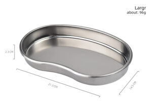 stainless steel tattoo tray surgical disinfection bending plate for dental eyebrow lip tattoo sterilization tools