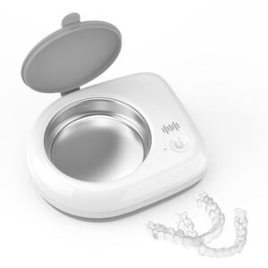 portable ultrasonic retainer cleaner sonic dental cleaning pod cordless ultrasonic braces cleaning machine cs08