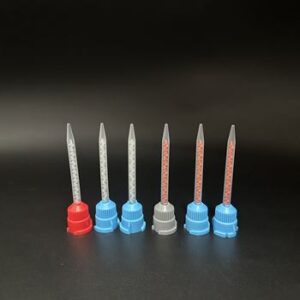 factory direct sale plastic disposable silicone mixing tip precision glue plastic epoxy resin tube dental static mixer