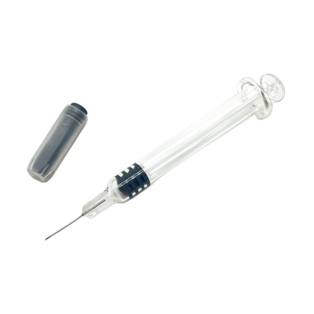 iso 11040 ce certified oem available 1ml pre filled glass syringe with staked needle packaging & printing product
