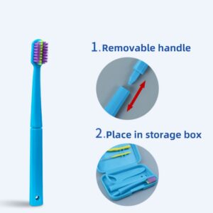 Portable 9-Item Home Use Dental Orthodontic Care Kit Plastic Toothbrush
