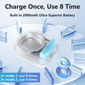 portable ultrasonic retainer cleaner sonic dental cleaning pod cordless ultrasonic braces cleaning machine cs08