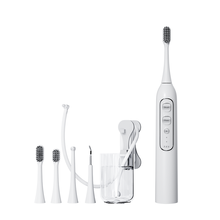 3 in 1 portable ipx7 rechargeable teeth cleaning kit electric toothbrush water flosser dental scaler combo soft for home use