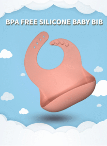 easy wipe clean non toxic eco friendly bpa free baby silicone bibs
