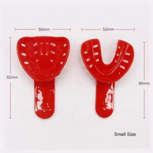 6pcs plastic teeth holder for kids colorful disposable dental impression tray for children