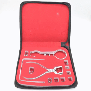 dental rubber dam kit rubber dam clamp sets stainless steel dental examination set frame punch clamps