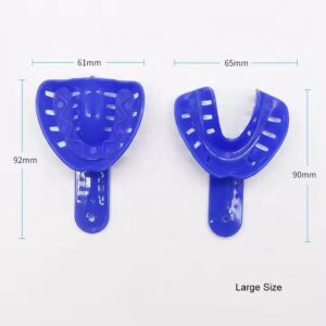 6pcs plastic teeth holder for kids colorful disposable dental impression tray for children