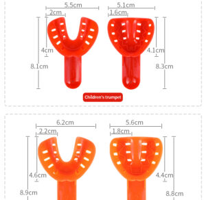 dental products plastic impression tray child adult impression tray colored plastic tray