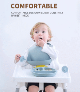 easy wipe clean non toxic eco friendly bpa free baby silicone bibs