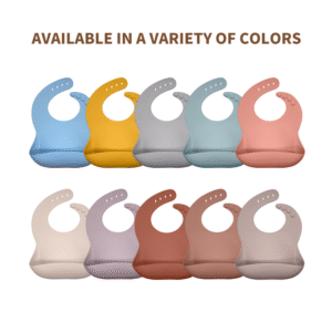 easy wipe clean non toxic eco friendly bpa free baby silicone bibs