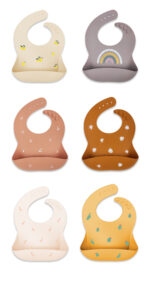 easy wipe clean non toxic eco friendly bpa free baby silicone bibs