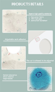 baby bibs infant disposable paper bibs oem manufacturer non woven fabric printed waterproof 100 cotton baby bibs bowknot set